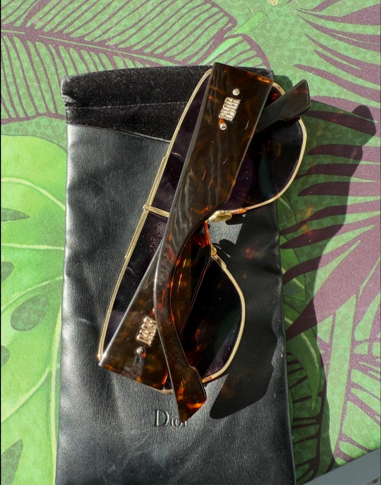 Dior — солнцезащитные очки shield/oversize (tortoise + металлическая окантовка), цена 450 ₪ | Dior — משקפי שמש שילד/אוברסייז (טורטויס + מסגרת מתכת), מחיר 450 ₪ | Julia Raskin Style - Image 3