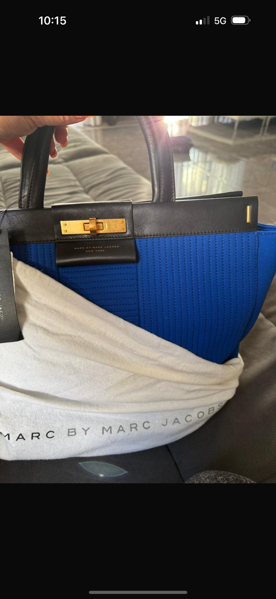 Marc Jacobs — сумка-тоут цвета электрик (новая с биркой) — 1000 ₪ | Marc Jacobs — תיק טוט אלקטריק כחול (חדש עם תגיות) — 1000 ₪ | Julia Raskin Style - Image 2