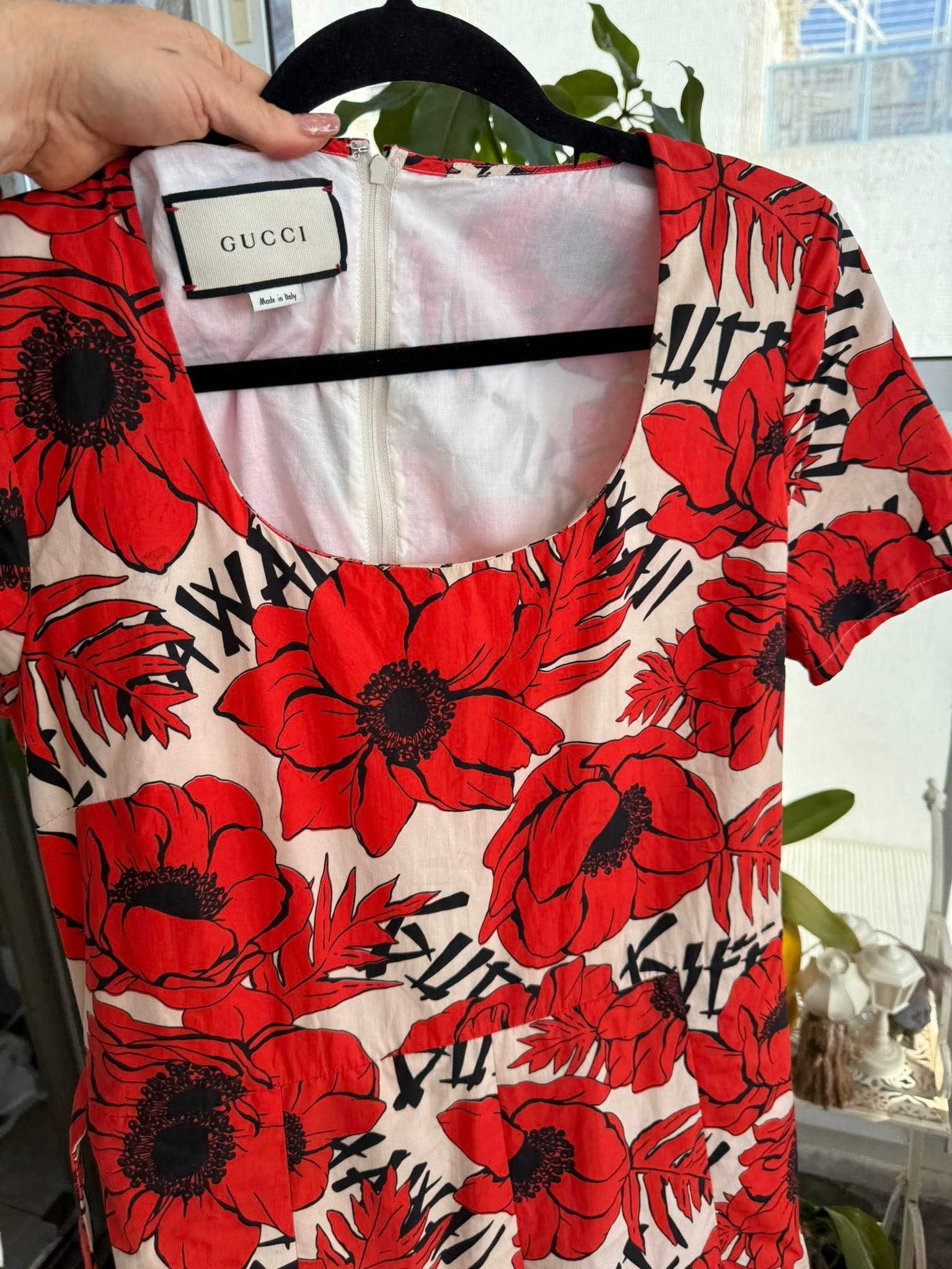 Gucci — платье с принтом красных маков, Италия — 900 ₪ | Gucci — שמלה בהדפס פרחי פרג, איטליה — 900 ₪ | Julia Raskin Style - Image 5