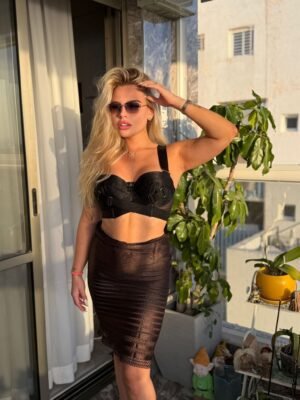 Bordelle бра чёрный с золотыми элементами, размер M, новый — 800 шек, Ашдод