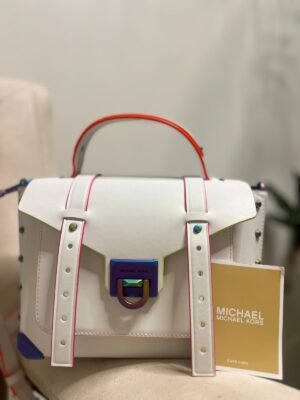 Michael Kors White Neon Bag — модный аксессуар с акцентами
