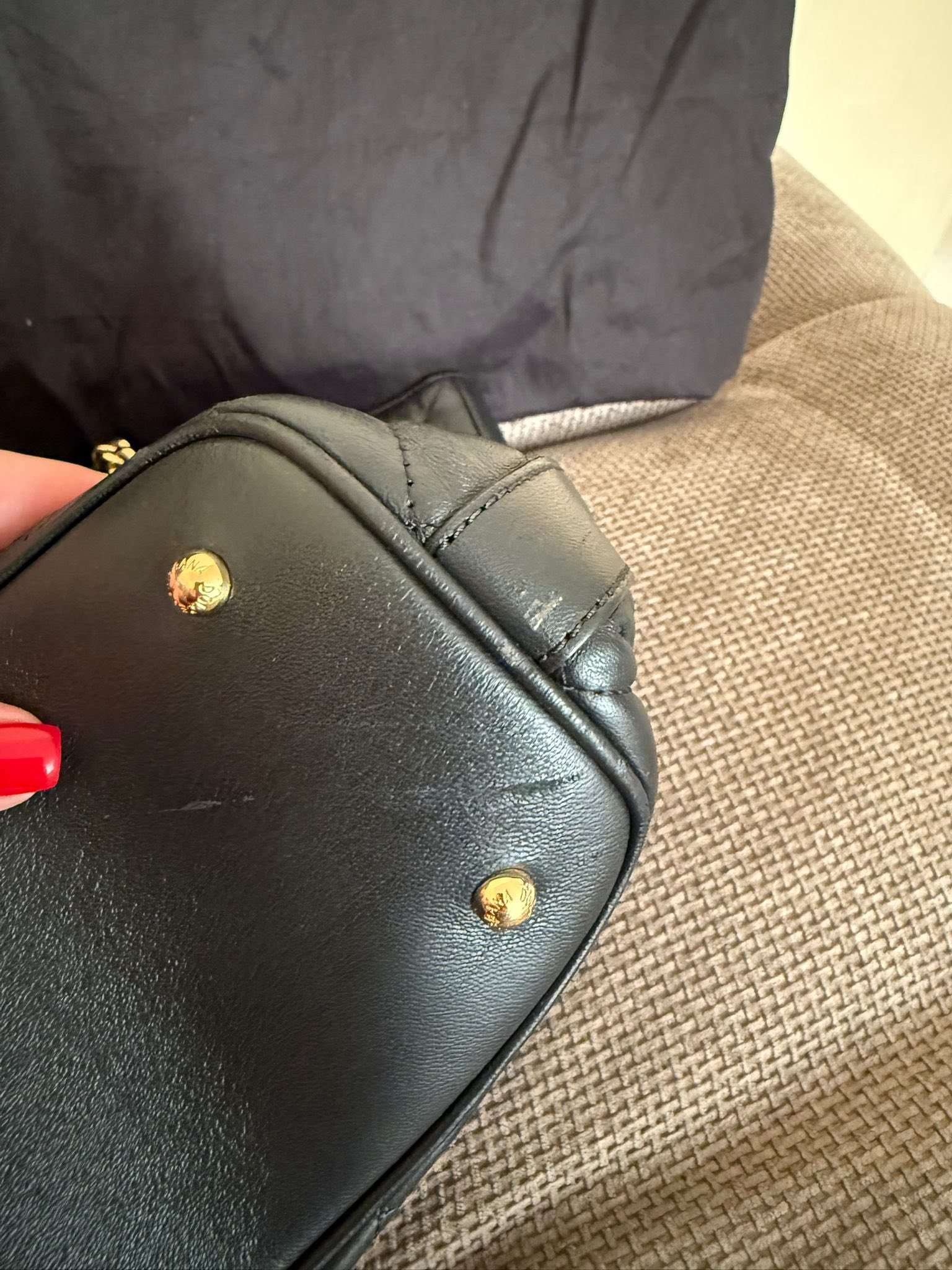 Dolce & Gabbana — кожаный шоппер «Mamma Bella», оригинал — 1200 ₪ | דולצ׳ה גבאנה תיק שופר עור מקורי - Image 3