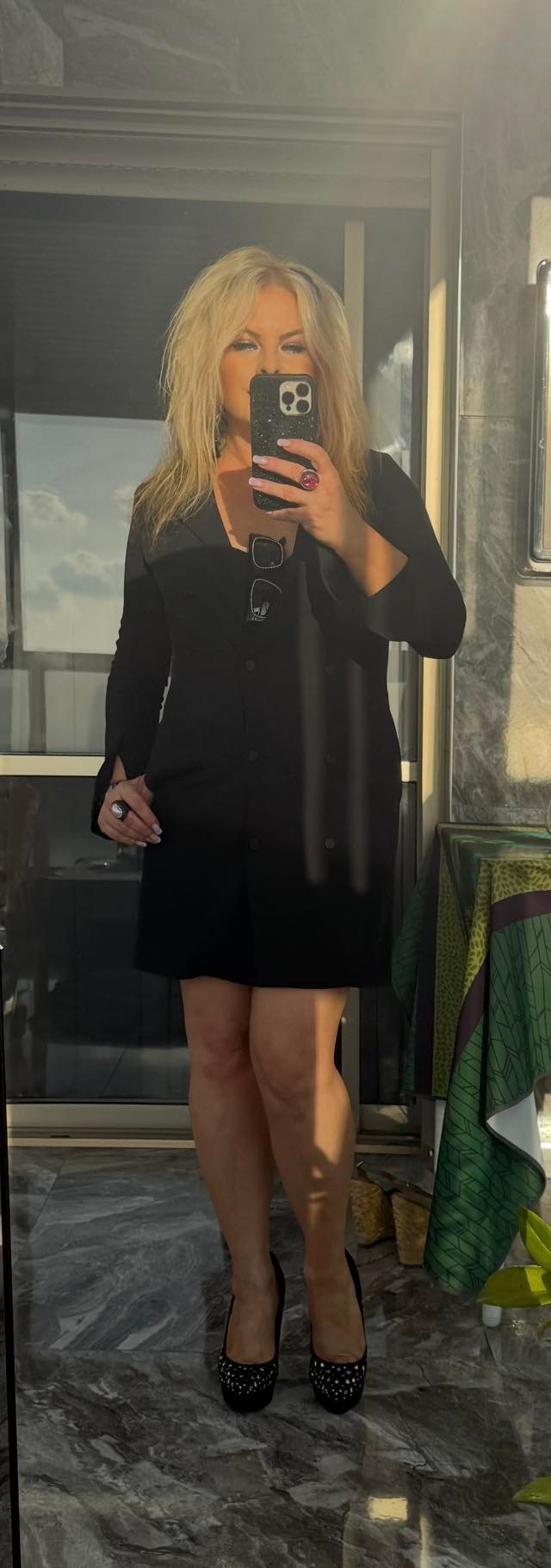 Hagit Tassa — маленькое чёрное платье-пиджак, размер S–M | חגית טסה – שמלת בלייזר שחורה קלאסית — 400 ₪ - Image 5