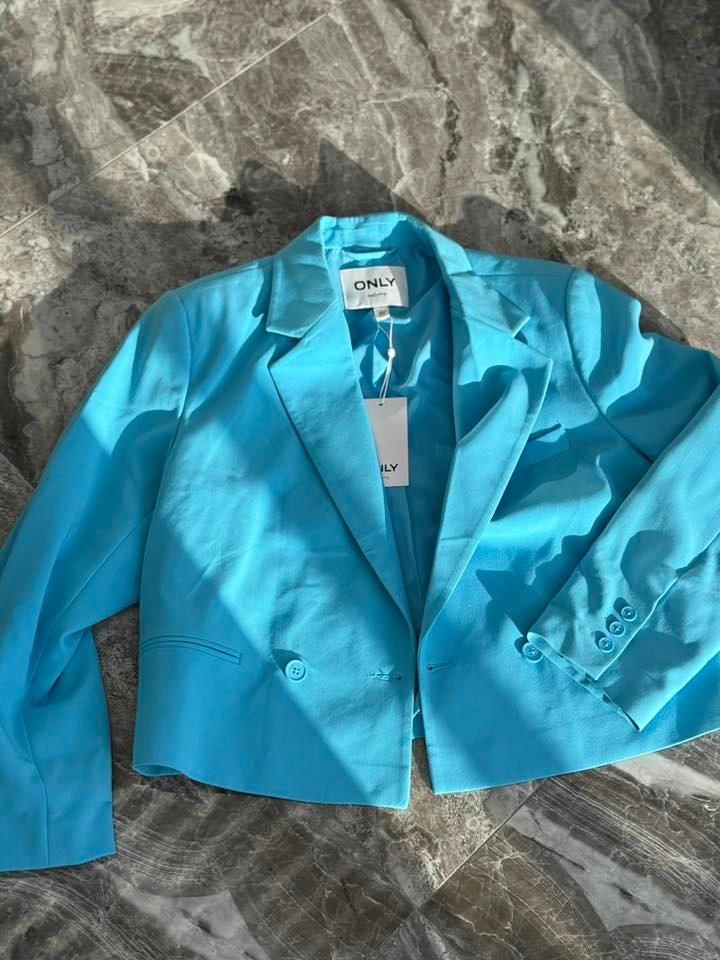 ONLY — жакет цвета морской свежести 🌊💙 | בלייזר בגוון תכלת רך ואלגנטי — 250 ₪ - Image 3