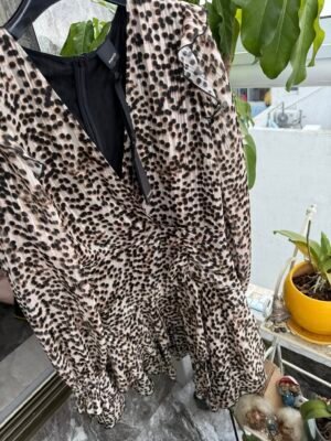 Платье PINKO леопардовое крупный план бирка