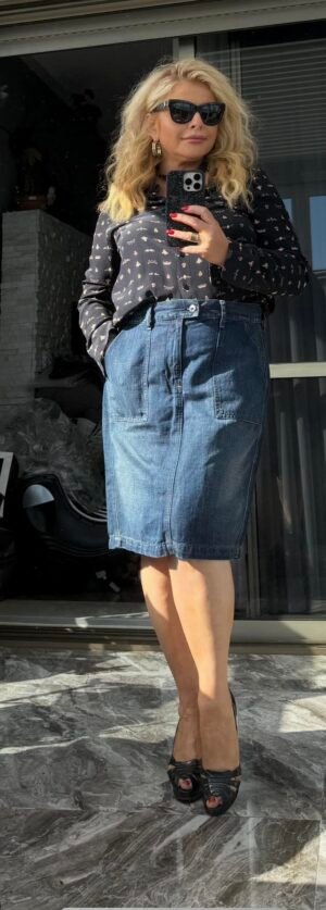 Оригинальная юбка Diesel из качественного денима: размер M,