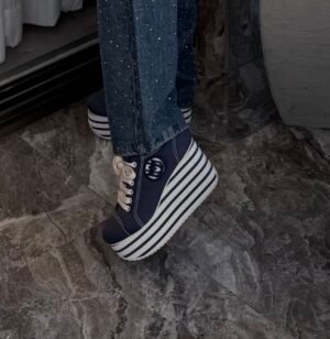 Miu Miu кеды на платформе синие 36.5–37 — 600 ₪ | De Luxe by Julia Raskin